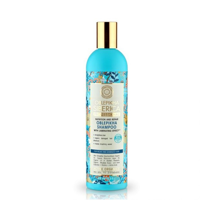 Natura Siberica Rakytníkový šampon pro poškozené vlasy 400 ml
