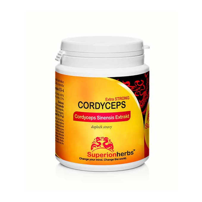 Superionherbs Cordyceps Sinensis Extrakt 90 kapslí