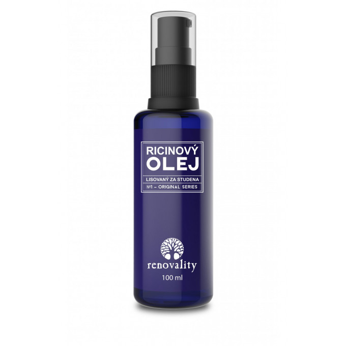 Renovality Ricínový olej za studena lisovaný 100 ml