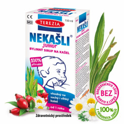Terezia Company NEKAŠLE Junior 100% prírodný bylinný sirup na kašeľ 150 ml