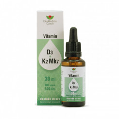 EkoMedica Vitamíny D3 + K2 MK7 v kvapkách 30 ml