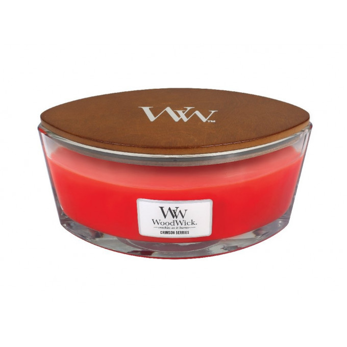Woodwick Crimson Berries sviečka loď 453.6 g