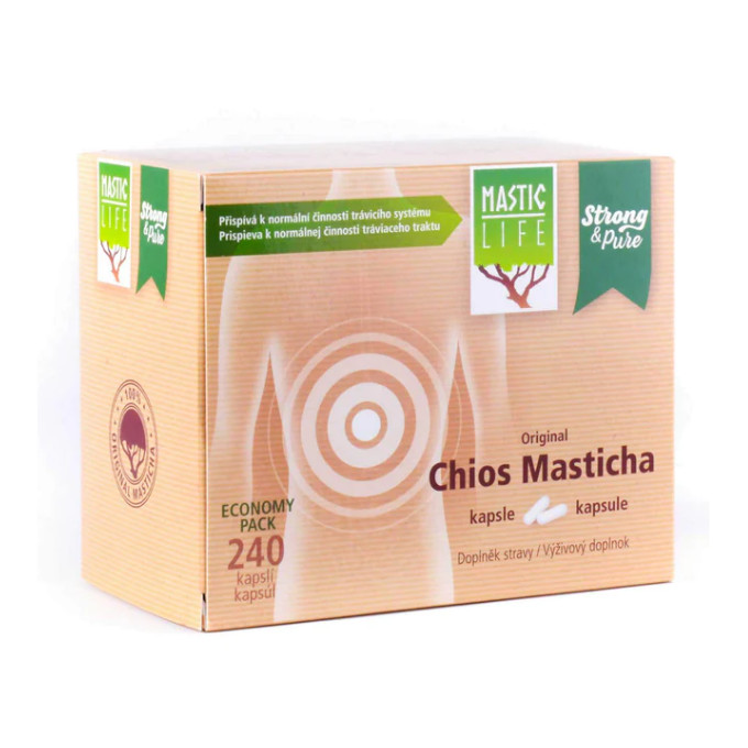Mastic Life Strong & Pure Chios Masticha 240 kapsúl Economy Pack