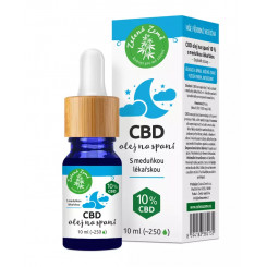 Zelená Krajina CBD kvapky na spanie 10 ml