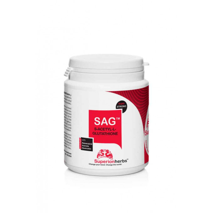 Superioherbs S-acetyl-L-Glutatión, SAG 90 kapsúl