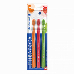Curaprox zubná kefka Kids ultra soft pre 4-12 rokov 3ks