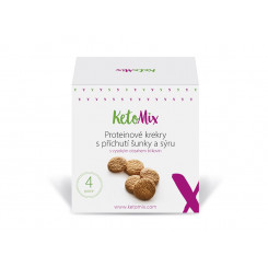 KetoMix Proteínové krekry - šunka a syr 4 porce