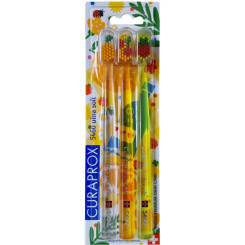 Curaprox Zubná kefka Ultra Soft 5460 3-pack SUMMER Picnic (priehľadná, oranžová a žltá)