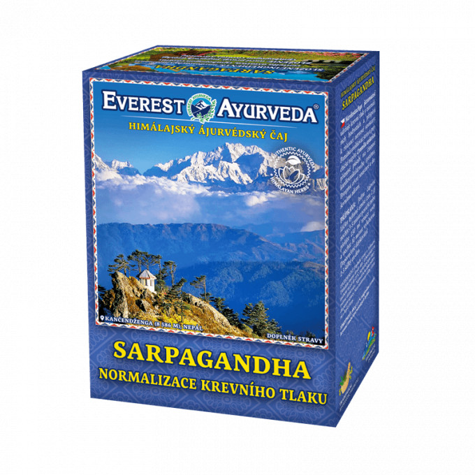 Everest Ayurveda Sarpagandha - Normalizácia krvného tlaku 100 g sypaného čaju
