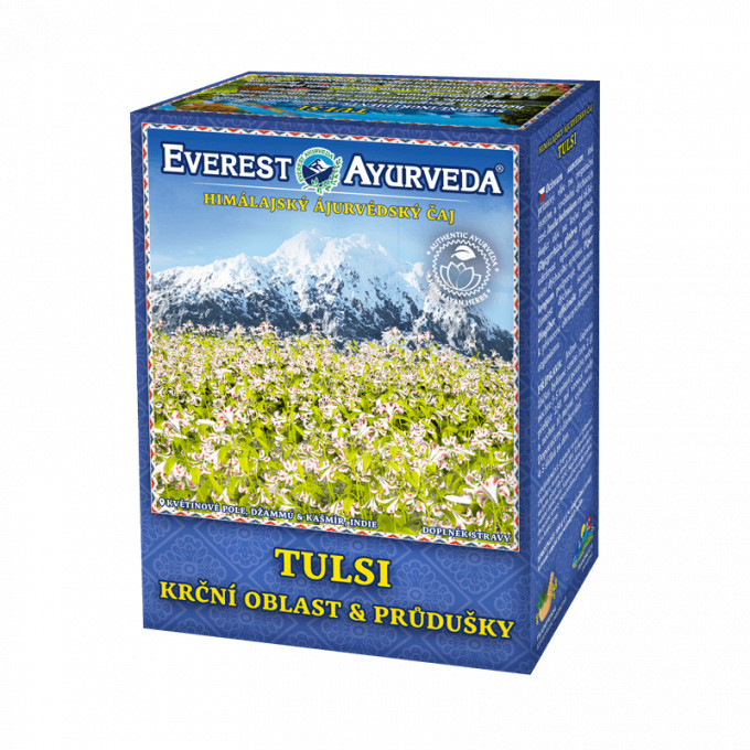 Everest Ayurveda Tulsi - Krčná oblasť & priedušky 100 g sypaného čaju