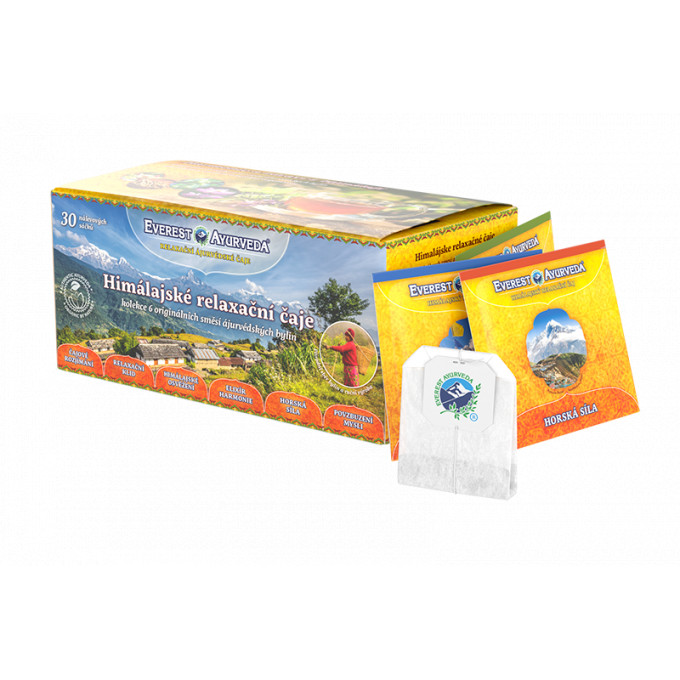 Everest Ayurveda Sáčkové kolekcie - Relaxačné čaju v nálevových vrecúškach 30 ks
