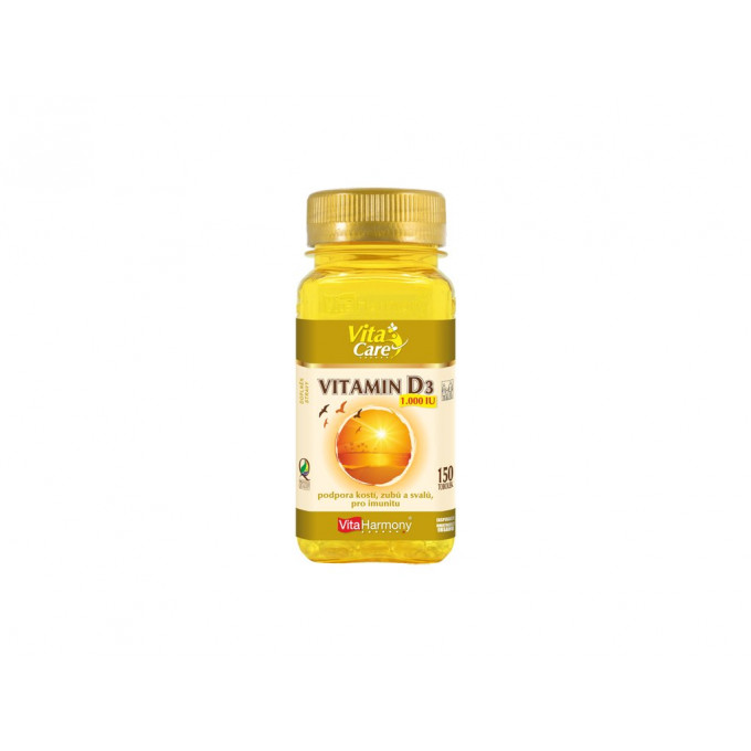 VitaHarmony Vitamín D3 1000IU 150 kapsúl