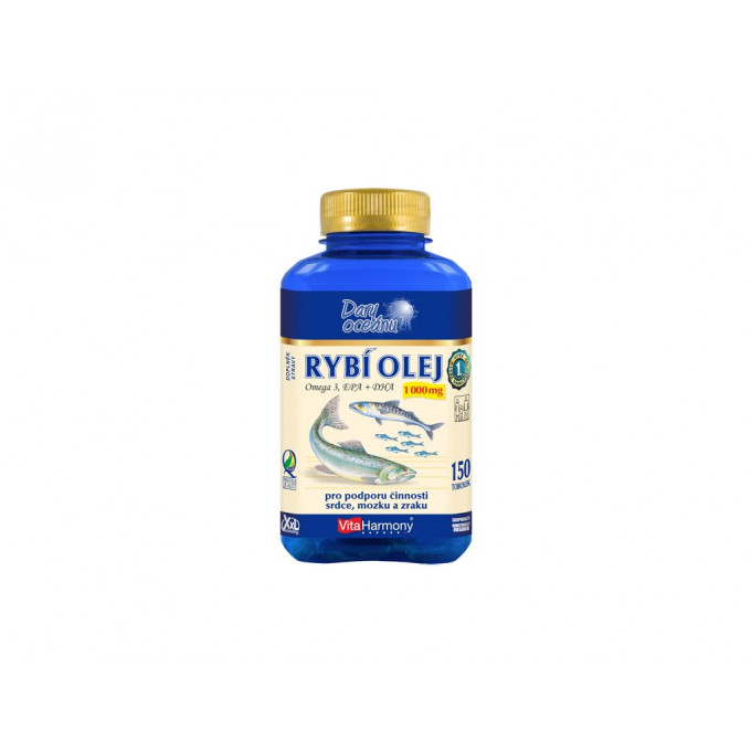 VitaHarmony Rybí olej Omega 3 1000 mg 150 kapsúl