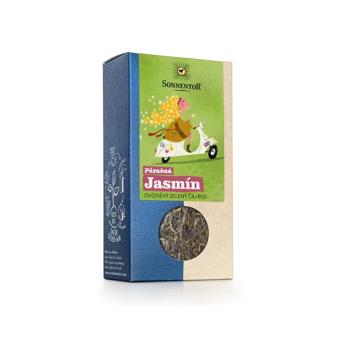 Sonnentor Pôvabná Jazmín - ovoňaný zelený čaj bio 100 g
