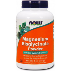 NOW Foods Magnesium Bisglycinate powder (horčík bisglycinát prášok) 227 g