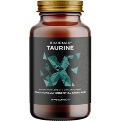 BrainMax Taurine, taurín, 825 mg, 90 rastlinných kapsúl