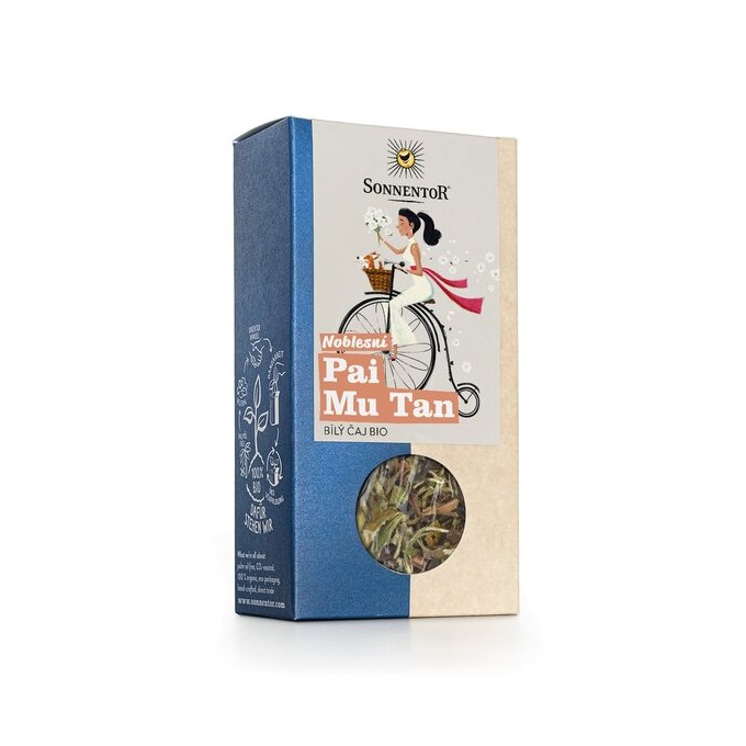 Sonnentor Noblesný Pai Mu Tan BIO biely čaj 40 g