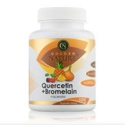 Golden Nature Quercetin + Bromelain 100 cps.