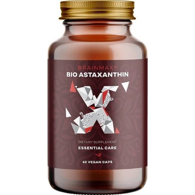 BrainMax Astaxantín BIO 8 mg 60 rastlinných kapsúl