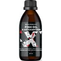 BrainMax Fish Oil & Astaxantín, Super Omega 3, 3000 mg DHA a EPA 275 ml