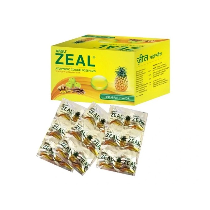 VASU ZEAL bylinné pastilky 60 pastiliek