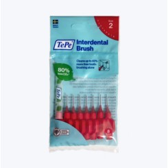 TePe Original medzizubné kefky z bioplastu 0,5 mm, červené 8 ks