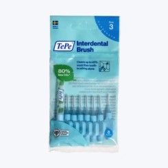 TePe Original medzizubné kefky z bioplastu 0,6 mm, modré 8 ks