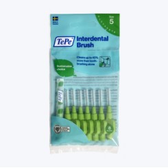 TePe Original medzizubné kefky z bioplastu 0,8 mm, zelené 8 ks