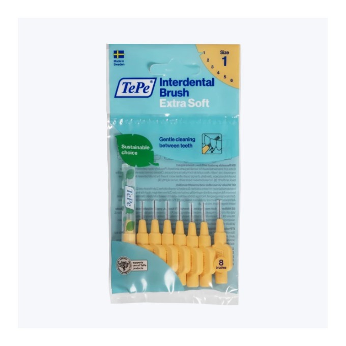 TePe Extra soft medzizubné kefky 0,45 mm, svetlo oranžové 8 ks