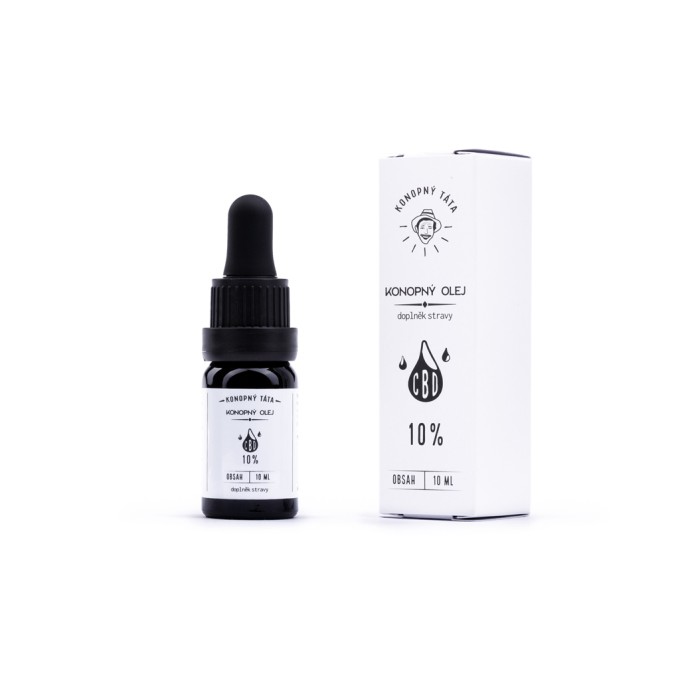 Konopný Táta CBD Konopný olej 10% 10 ml