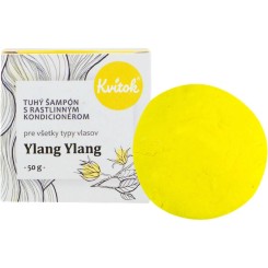 Kvitok Tuhý šampón s kondicionérom pre svetlé vlasy Ylang Ylang 50 g