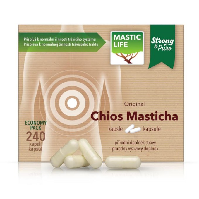 Mastic Life Strong & Pure Chios Masticha 240 kapsúl Economy Pack