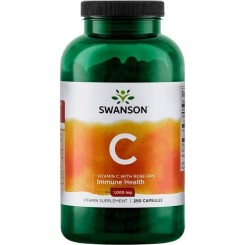 Swanson Vitamín C + Extrakt zo Šípkov 1000 mg 250 kapsúl