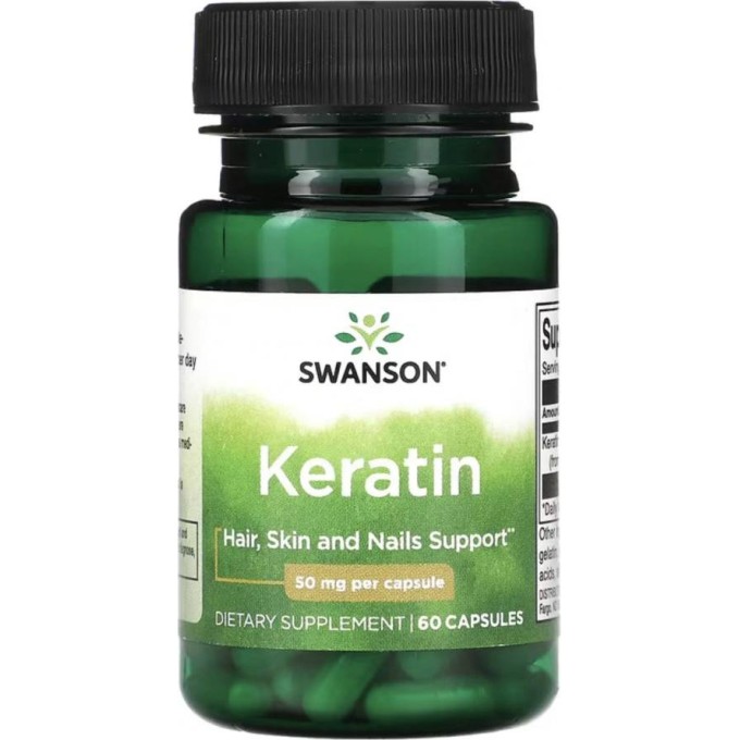 Swanson Keratín 50 mg 60 kapsúl Swanson Keratín 50 mg 60 kapsúl