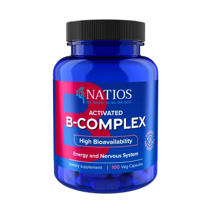 Natios Activated B-Complex 100 vegánskych kapsúl