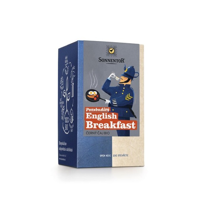 Sonnentor Povzbudivý English breakfast BIO čierny čaj 18 sáčkov