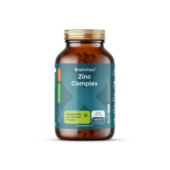 BrainMax Zinc Complex, Zinok, Selén, Meď a Kurkuma, 100 kapsúl