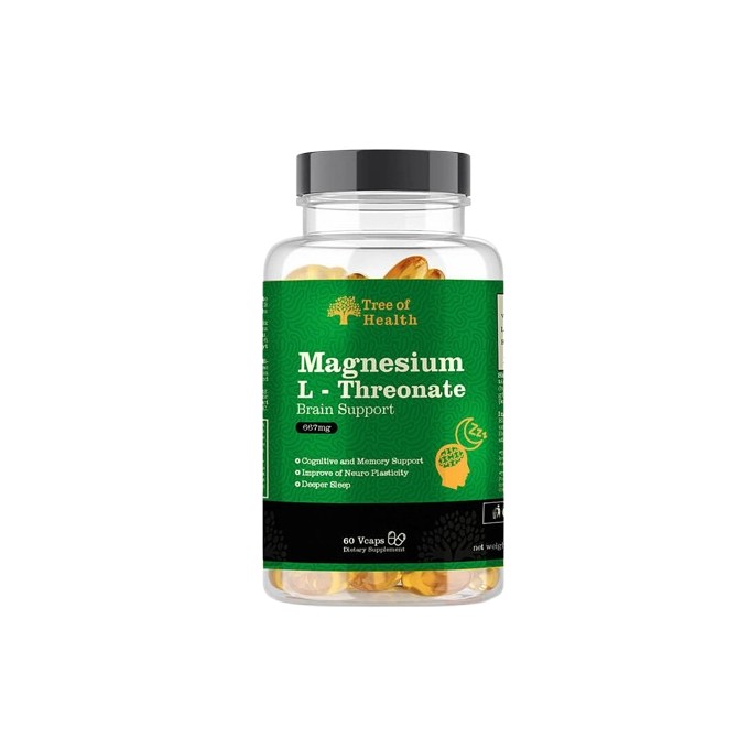 Tree of Health Magnesium L-Threonate 60 Vcaps