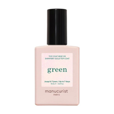 Manucurist Green Shimmery Top Coat Gold 15 ml