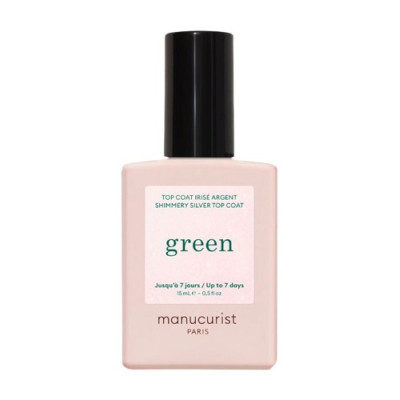 Manucurist Green Shimmery Top Coat Silver 15 ml