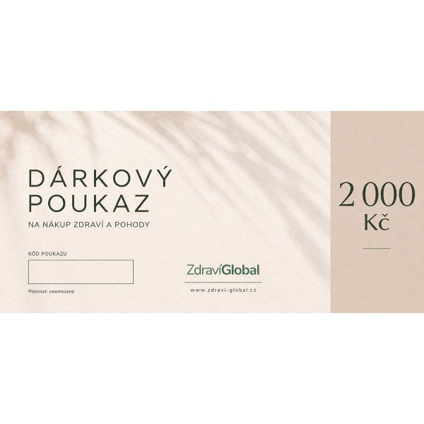 Darčekový poukaz 2000 Kč
