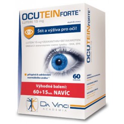 Ocutein Forte Lutein 15 mg 60 tob. + 15 tob. zdarma